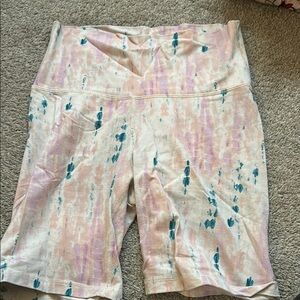 Women's Multicolor Biker Patterned Shorts